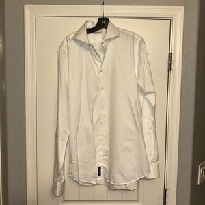 SuitSupply White Dress Shirt Egyptian Cotton 41-7, 16L